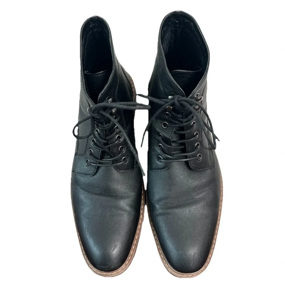 Perry Ellis America Mens Gunner Black Lace Up Combat Boots Size 11 PPFST14120A-2